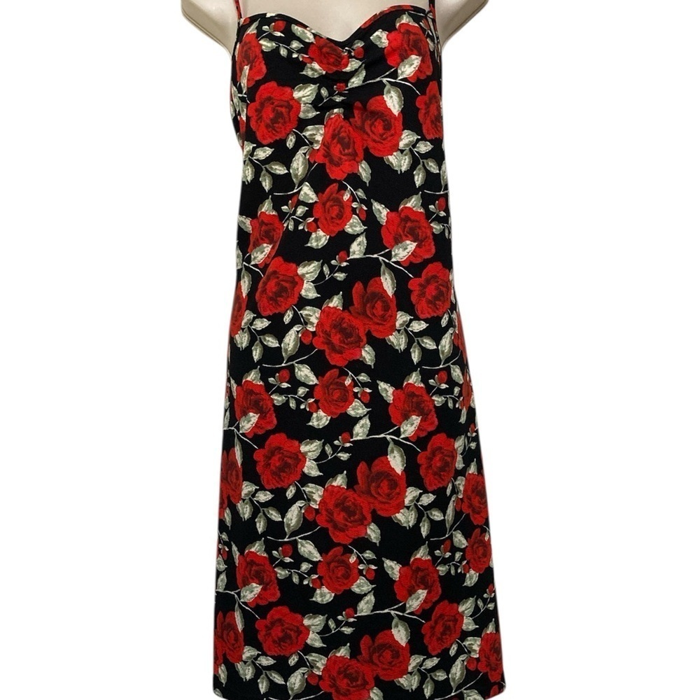 SHEIN Red and black Sleeveless Sundress